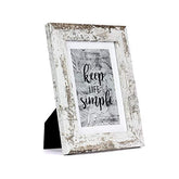 kennethan Rotten White 5x7 inch Picture Frame Wide Molding - Wall Mounting Material Included image 0